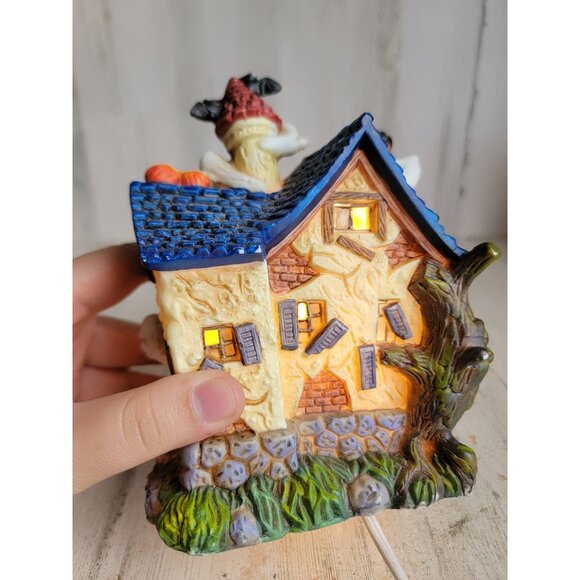 Spooky hollow AS IS haunted house ceramic vintage village accessory - Picture 10 of 11